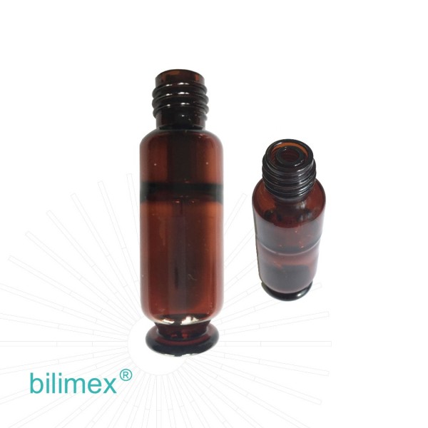 DLLME bilimex® LD/HD, HS-Gewindeflasche, braun, 12 ml, 10 St.