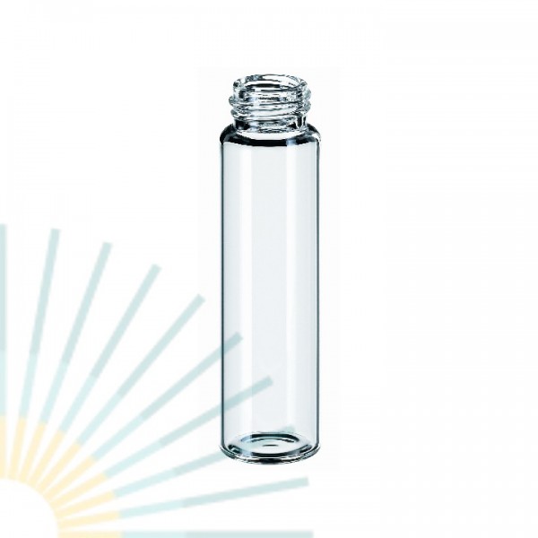 12ml GW-Flasche Gewinde 15-425, 66x18,5mm, Klarglas
