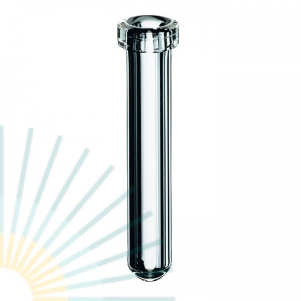 0,3ml Rollrand-Mikroflasche, 31,5 x 5,5mm, Klarglas, runder Boden